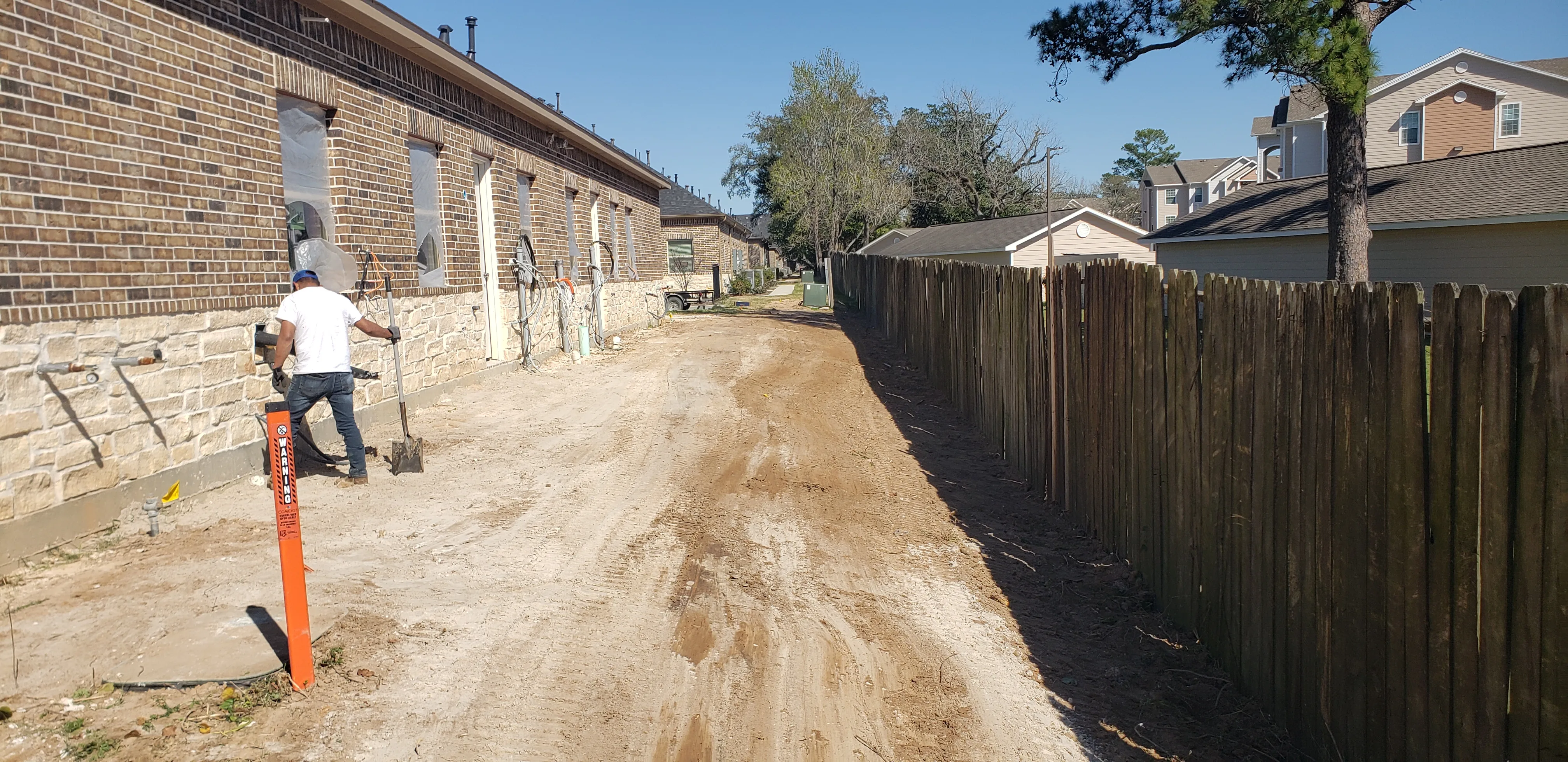 Flatten Land & Soil Removal project - Odie Tractor Services Houston TX