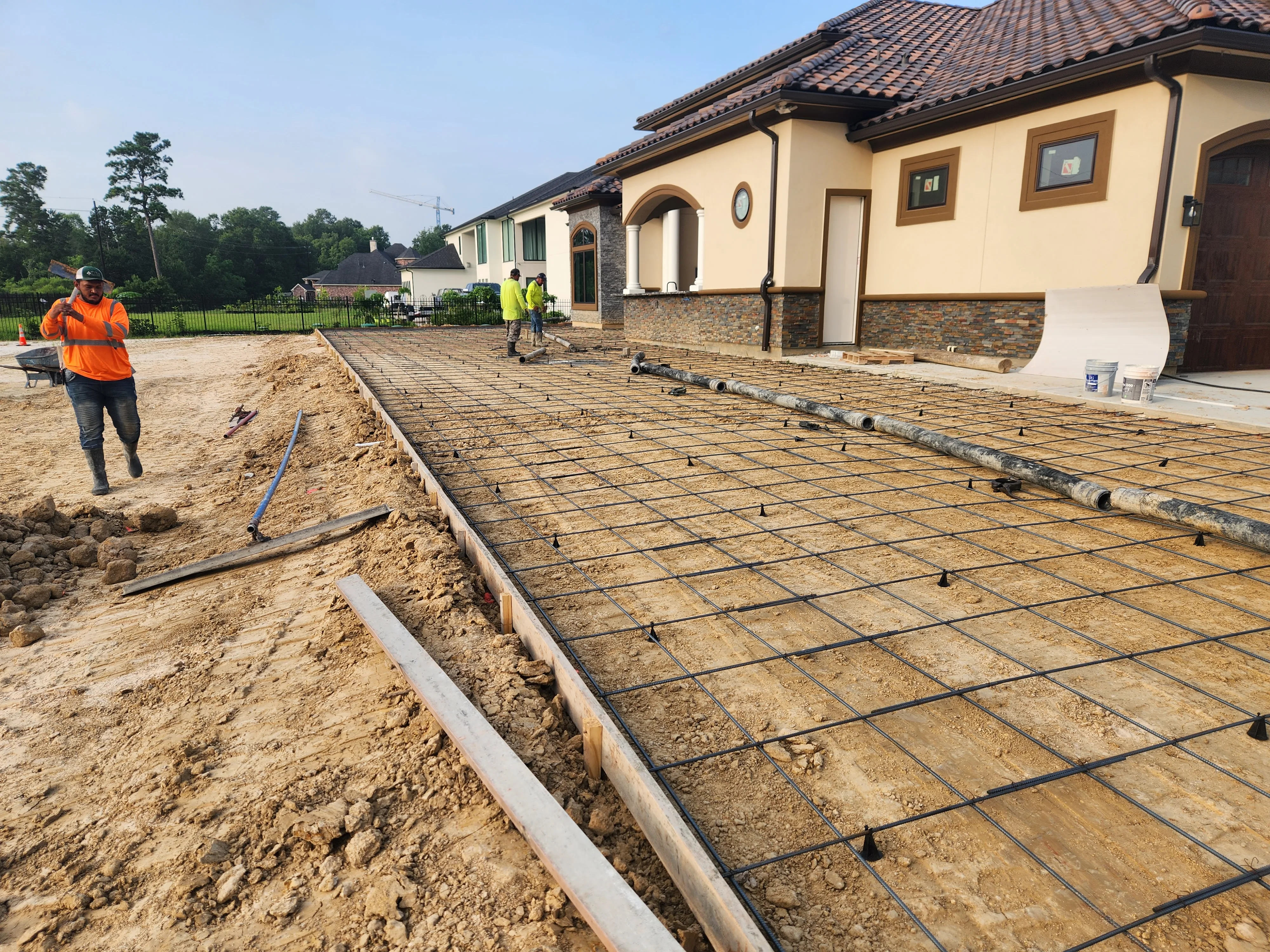 Concrete & Paving project - Odie Tractor Services Houston TX