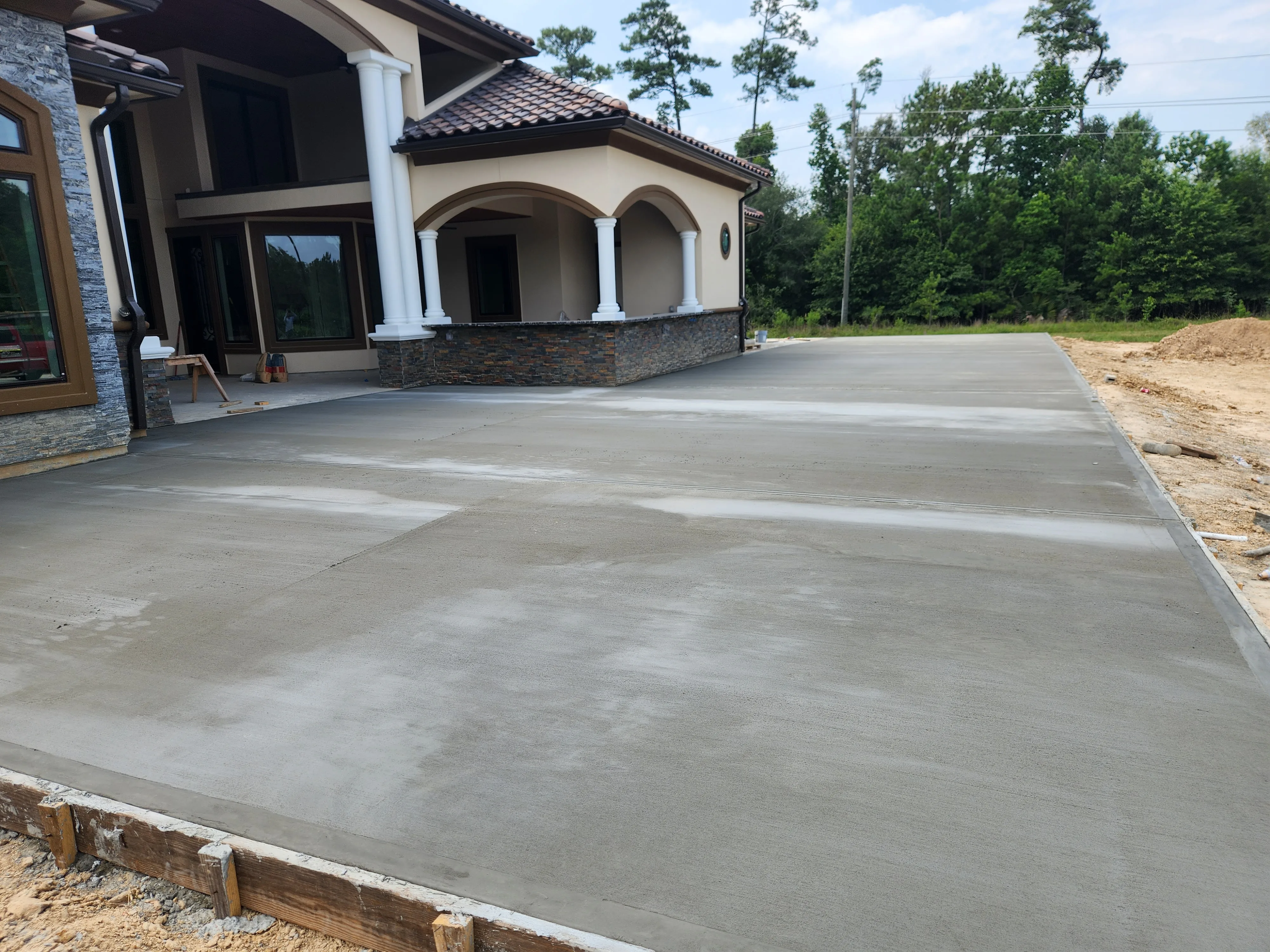 Concrete & Paving project - Odie Tractor Services Houston TX