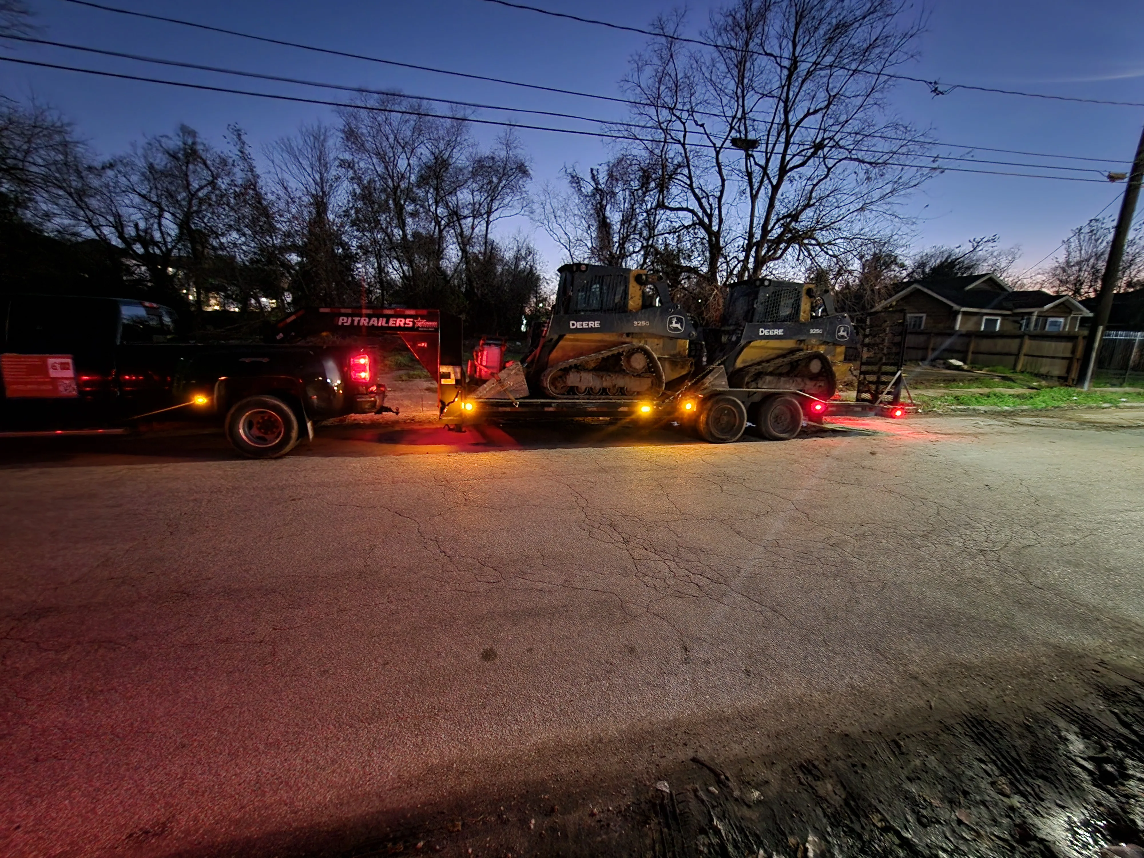 Dirt Delivery project - Odie Tractor Services Houston TX