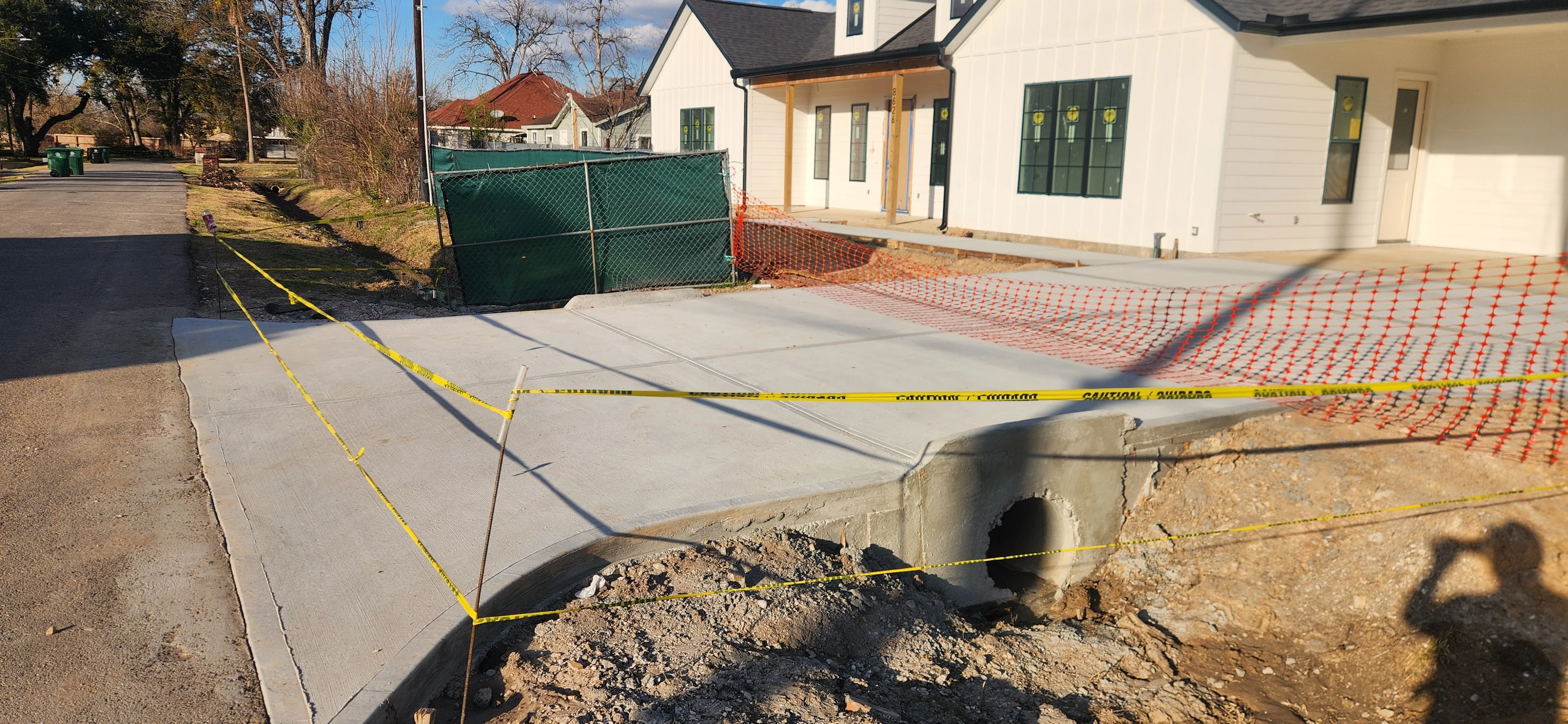 Landscaping project - Odie Tractor Services Houston TX
