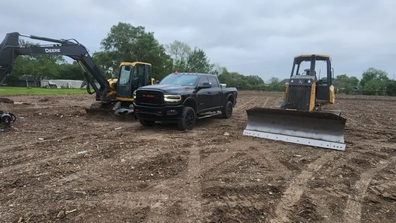 Concrete & Paving project - Odie Tractor Services Houston TX