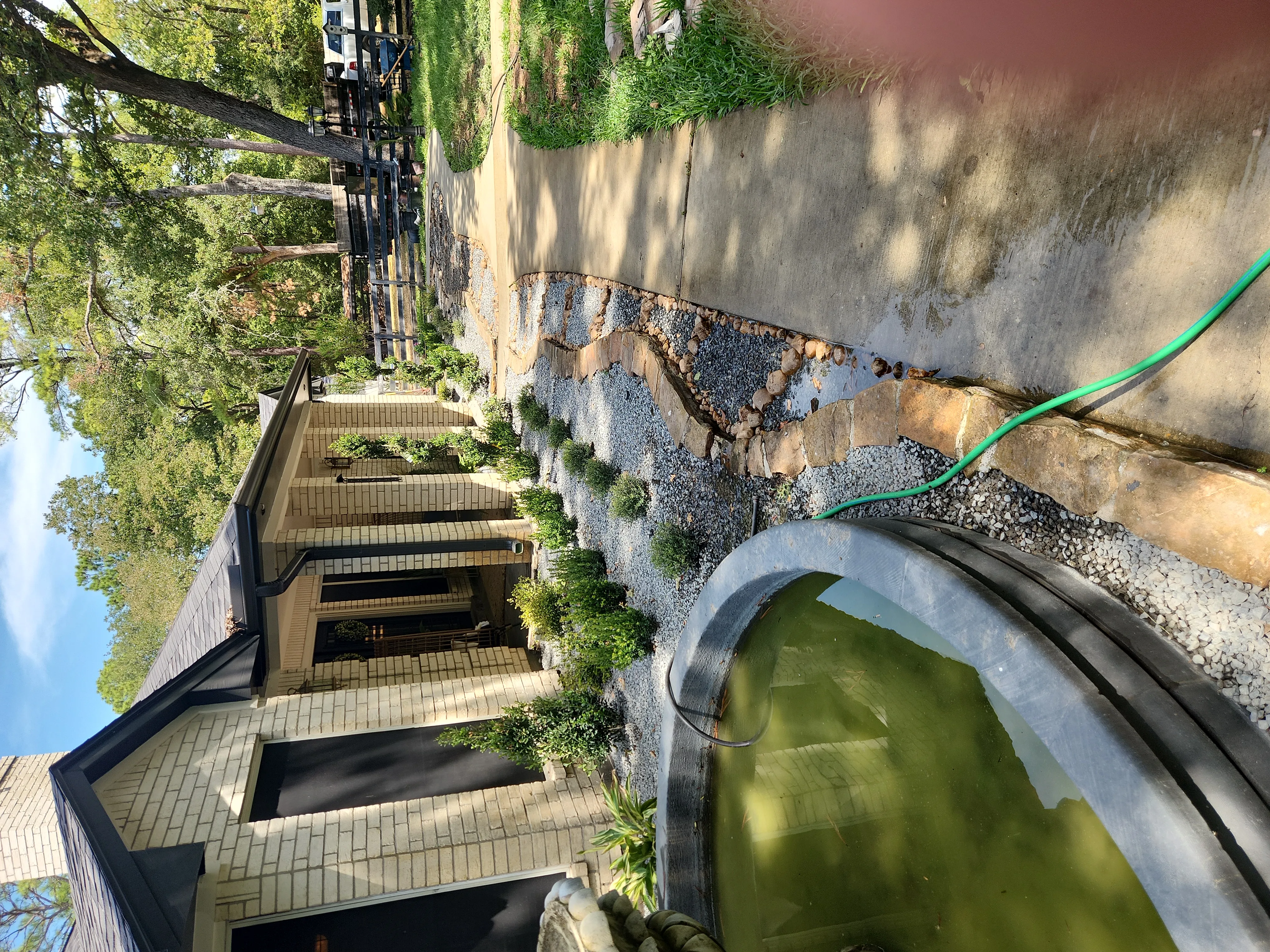 Landscaping project - Odie Tractor Services Houston TX