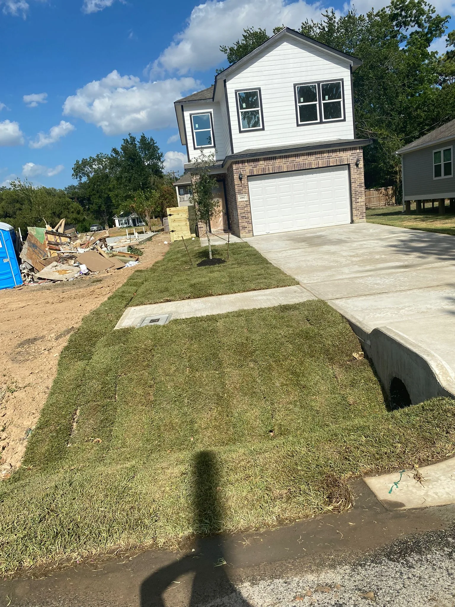Dirt Delivery project - Odie Tractor Services Houston TX