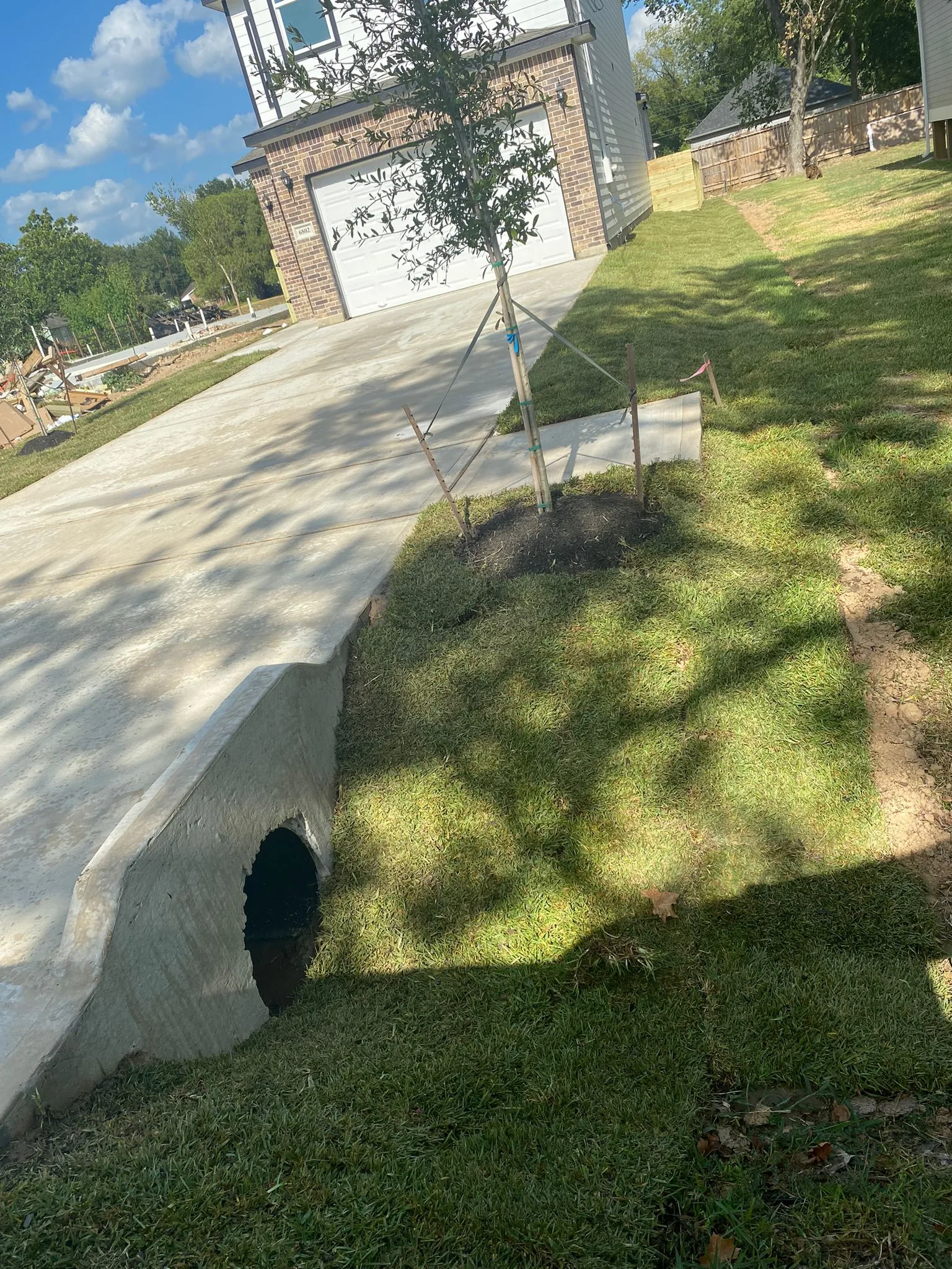 Dirt Delivery project - Odie Tractor Services Houston TX